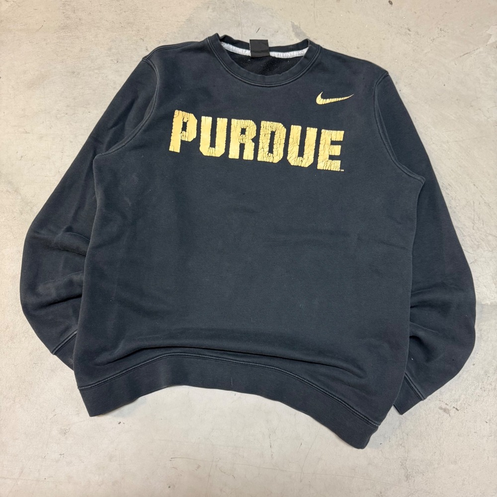 Black Nike‎ Purdue University Crewneck Sweatshirt